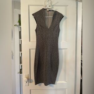 Privy Charcoal Backless Dress